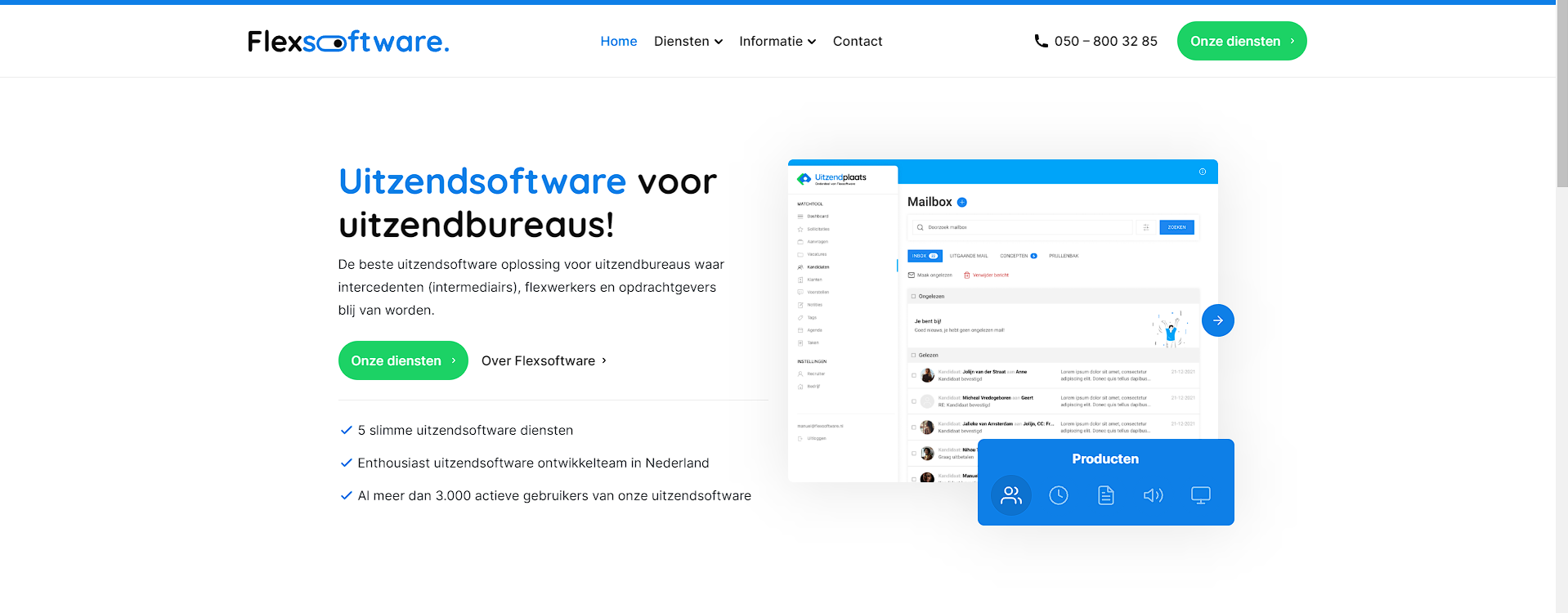 Nieuwe website Flexsoftware